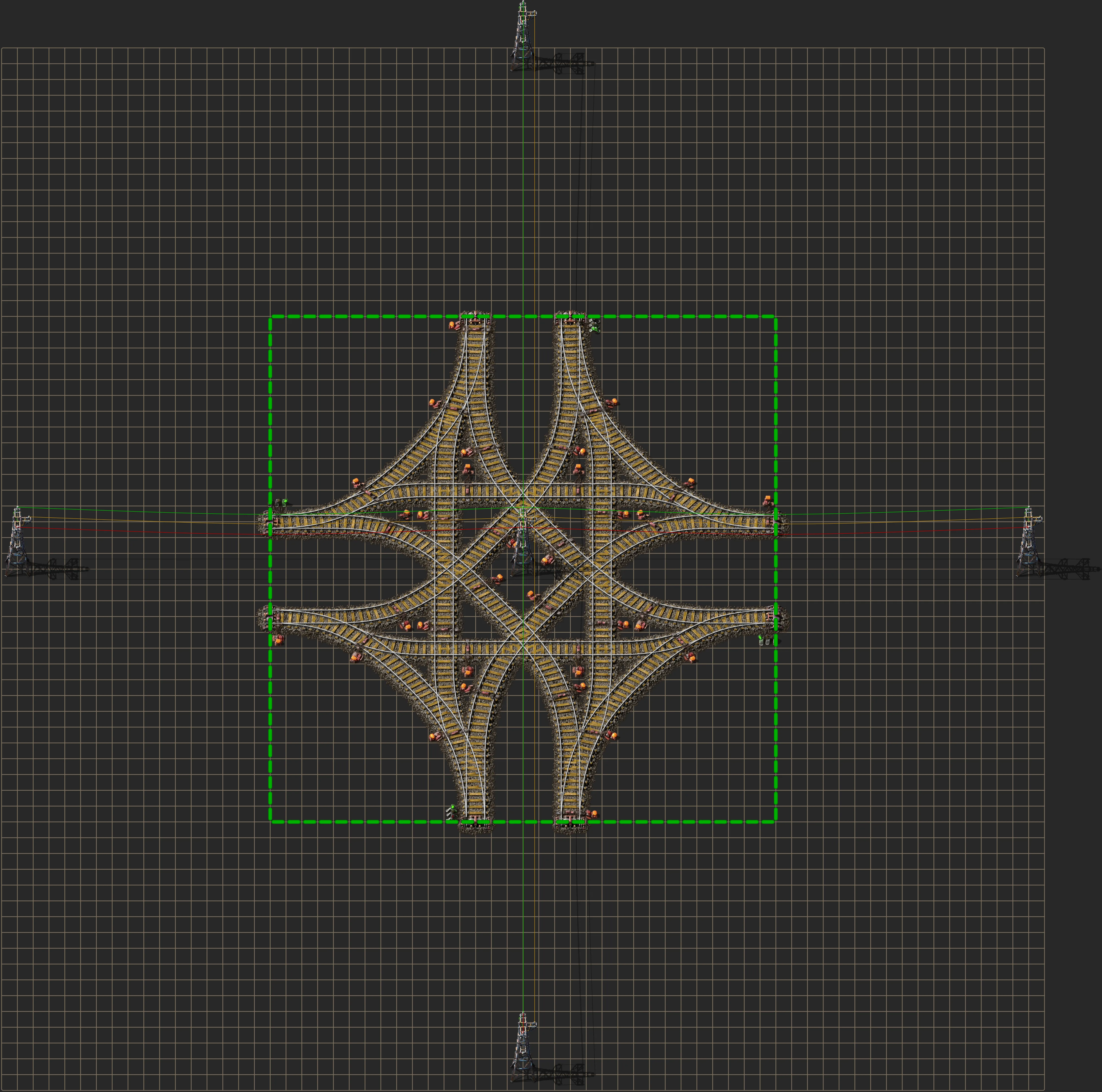 Elevated Rails Blueprints - Factorio Blueprints